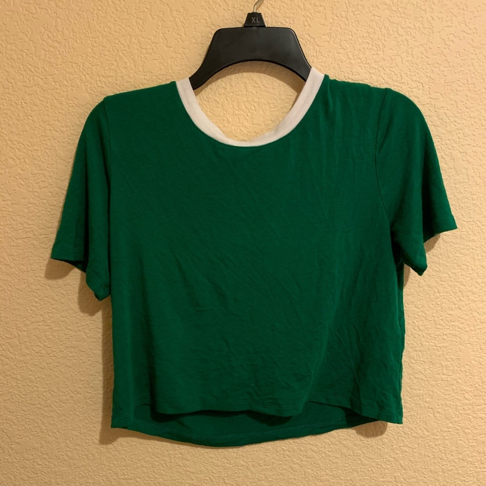Green Crop Top